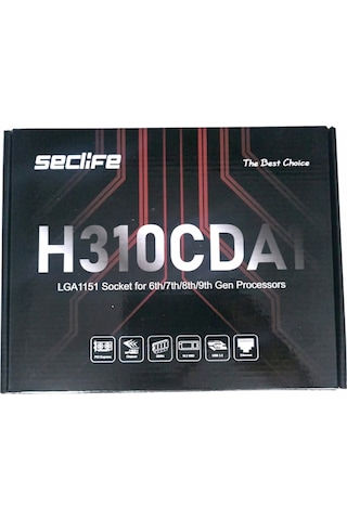 Seclife H310 Ddr4 2133mhz Oc M.2 Vga/hdmı/dp Pcıe 3.0 1151p Matx Anakart