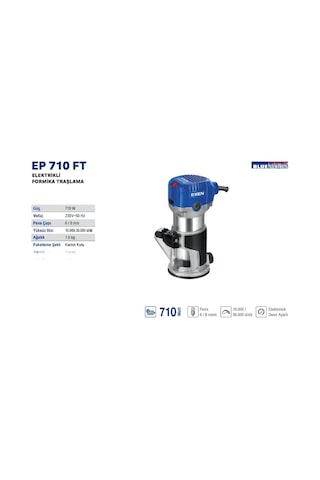 Exen EP 710 FT EX025612 6/8MM 710W Elektrikli El Freze Formika Traşlama Makinesi