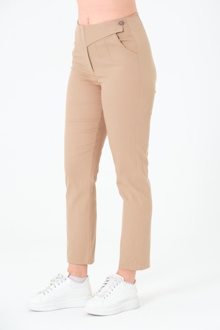 Sortie Collection Tek Düğmeli Gabardin Pantalon Bej