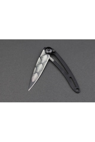 Deejo Kamp 15g, Pocket Knife, Black Naked, Art Deco, Cable Dee103 Gri