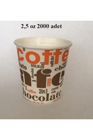 2.5 Oz (65 Ml) Karton Bardak 2000 Adet 1 Koli