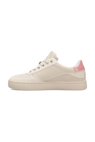 Calvin Klein Classic Cupsole Low Leather Womens Sneaker Hakiki Deri Kadın Günlük Spor Ayakkabı Bej Bej