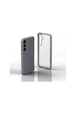 Zore Galaxy Uyumlu S24 Kılıf Şeffaf Sert Pc Arka Yüzey Tasarımlı Edo Kapak - Siyah Siyah