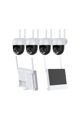 Vstarcam Cs613-y 4 Ptz Kameralı Lcd Ekranlı Sesli Kablosuz Wifi Kamera Seti