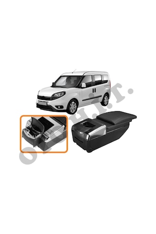 Fiat Doblo D4 Uyumlu Bardaklıklı Lüks Kol Dayama Kolçak Siyah İthal.