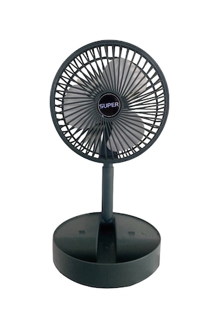 Skycity Yeşil Çekirdekli Masaüstü Fan - İki Kollü Katlanabilir Ve Geri Çekilebilir, 3 Hızlı Sessiz Doğal Rüzgar, 2000mah Pil İle Taşınabilir Usb Şarjlı Soğutucu