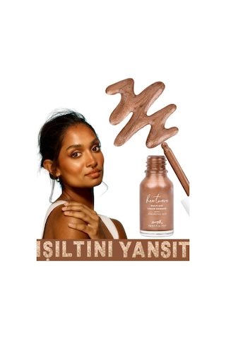 Barry M Heatwave Multi-use Liquid Shimmer Hyaluronik Asitli Likit Aydınlatıcı Allık Kahverengi