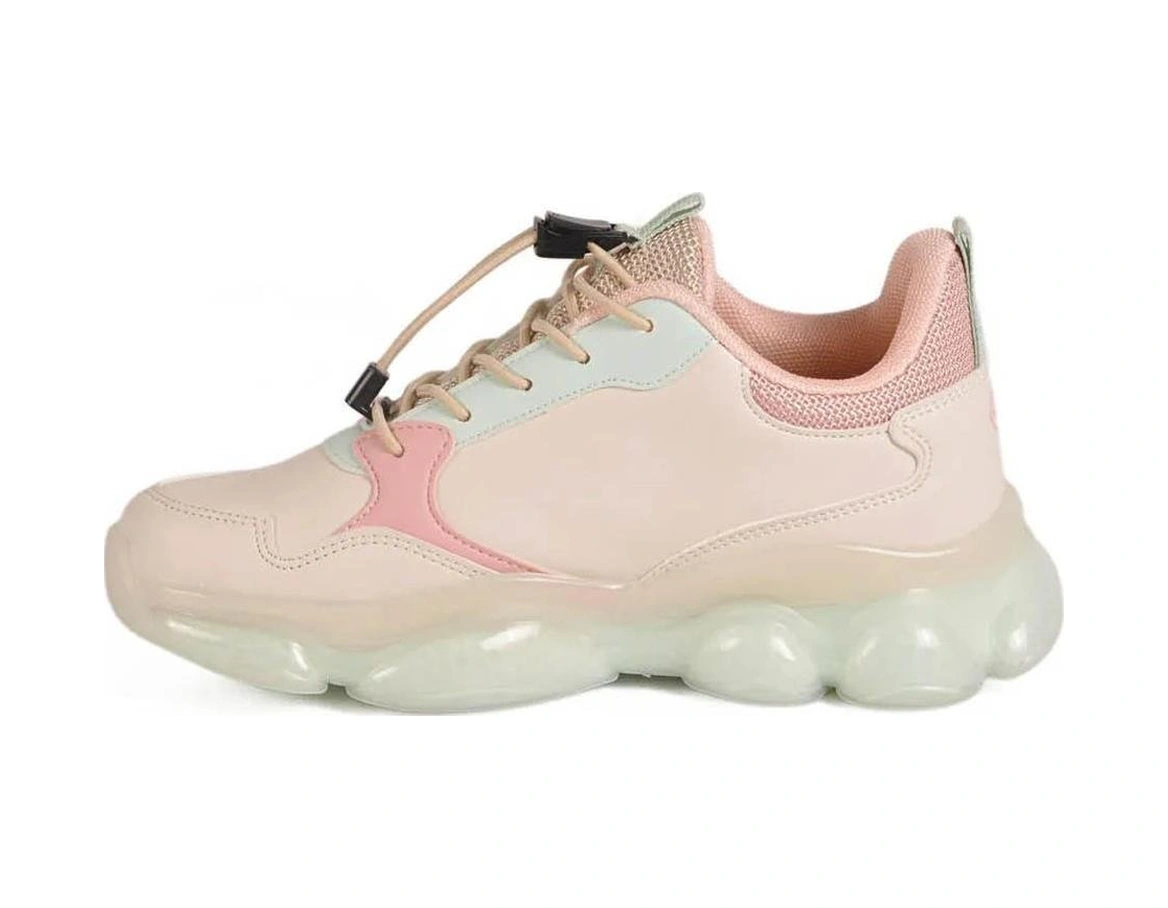 Pepino Fk25-2054 Krem-pudra-s.yeşili Kız Çocuk Spor Ayakkabı Krem