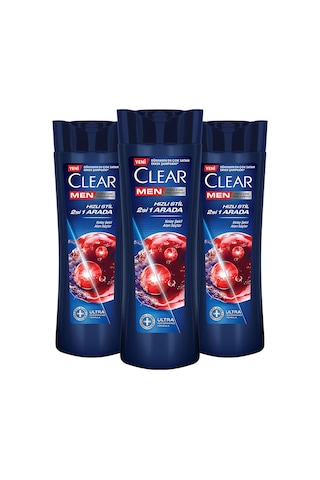 Clear Men Kepeğe Karşı Etkili Şampuan Hızlı Stil 2si 1 Arada 3 x 350 ML