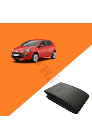 Fiat Punto Kemikli Direksiyon Uyumlu Deri Direksiyon Kılıfı Kaliteli Dikmeli Siyah