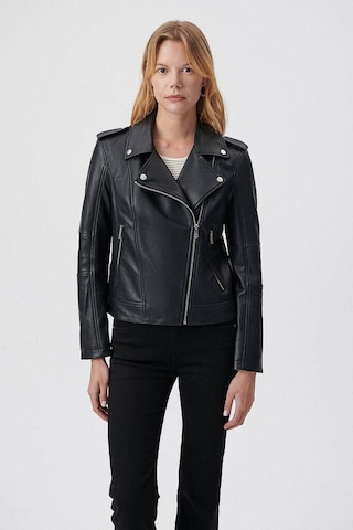 Mavi M1110221-900 Siyah Kadın Biker Ceket M1110221-900-R1534 Siyah