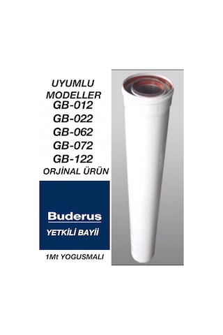 Buderus Uyumlu Yoğuşmalı Baca Uzatma İlavesi 100 Cm