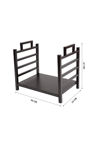 Metal Çantalı Odunluk Şömine Aksesuar Seti