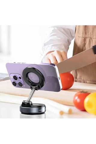 Zhltools Vakumlu Manyetik Araç İçi Telefon Tutucu Siyah