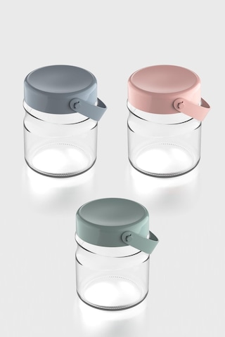 Renga Macro 900 Ml 3'lü Cam Kavanoz Seti 131061 Renkli Renkli