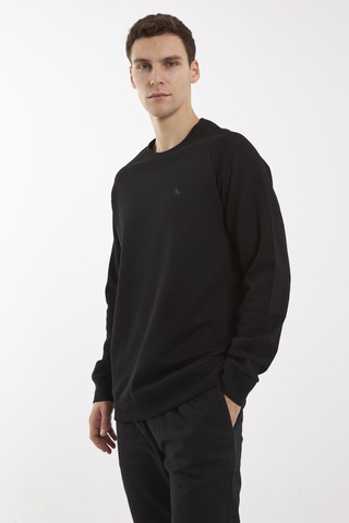 The Crow Brand Siyah O-yaka Sweatshırt Siyah
