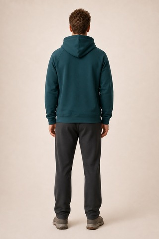 Redline Kitell Yeni Sezon Erkek Regular Fit Pamuklu Kapüşonlu Sweatshirt Nefti Yeşil