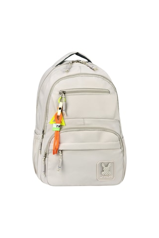 Özel Su Geçirmeyen Kumaş Çok Bölmeli Sırt Çantası Bej