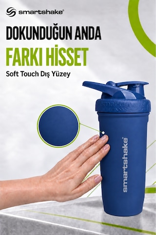 Smartshake Reforce Paslanmaz Çelik Serisi 900 Ml Navy Mavi Protein Shaker
