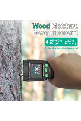 Springsun Mastfuyi Fy886b İğne Tipi Nem Ölçer, Hızlı Doğru Ölçüm, Görsel Gösterge, Ahşap, İnşaat Malzemeleri İçin, Pil Yok, Siyah+yeşil