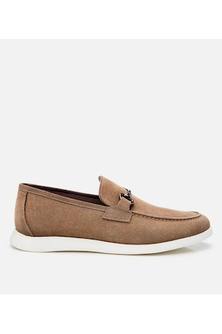 Hotiç Erkek Süet Deri Bej Toka Detaylı Günlük Loafer 02ayh305490a300 Bej