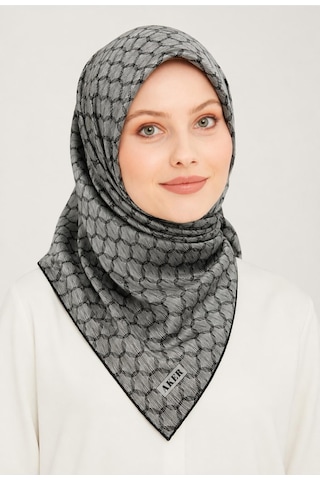 Aker Sura İpek Eşarp - 2026 İlkbahar-yaz -a9117701m Gri