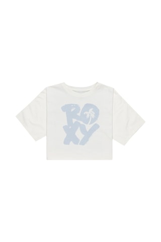 Roxy Roxy Boxy Crop Started Kız Çocuk Beyaz Tişört Wbs0 Beyaz