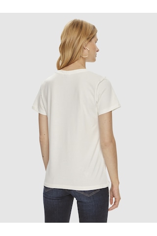 Guess Colette Aktif Oversize Fit Kadın T-shirt V4yı09j1314 Ekru