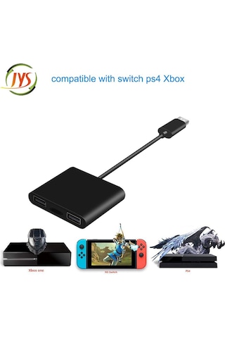 Switch/xbox One/ps4 İçin Klavye Ve Fare Adaptörü, Siyah