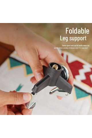 "kendinden Kilitli Bakır Çekirdekli Kamp Sobası Gaz Dönüştürücüsü" Siyah