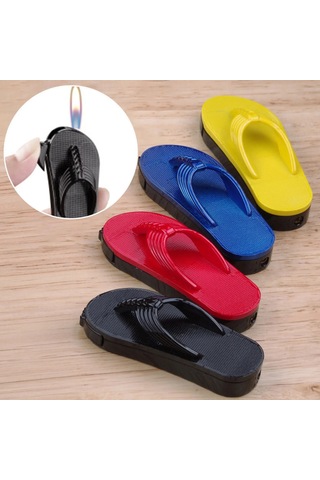 Mini Terlik Tasarımlı Alevli Çakmak Benzersiz Hediyelik Aksesua - Kırmızı