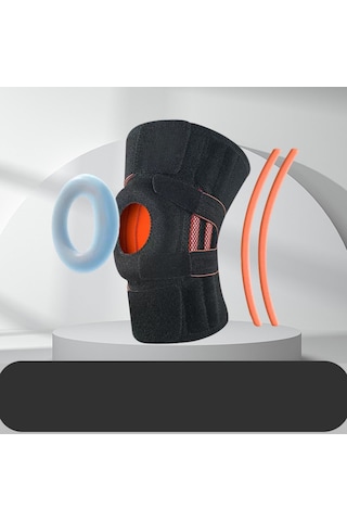 Yükseltilmiş Silikon Kaymaz Spor Diz Pedleri Şok Emilimi Stabilize Edici Patella