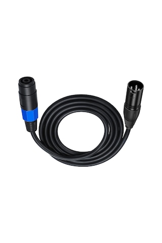 Stüdyo Mikrofonu İçin Speakon - Xlr Erkek Kablo Speakon Dişi Konnektörlü Xlr Erkek Uzatma Kablosu Büküm Kilidi
