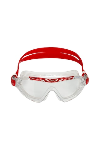 Aquasphere Vista Xp Şeffaf Lens Kırmızı Yüzücü Gözlüğü Beyaz