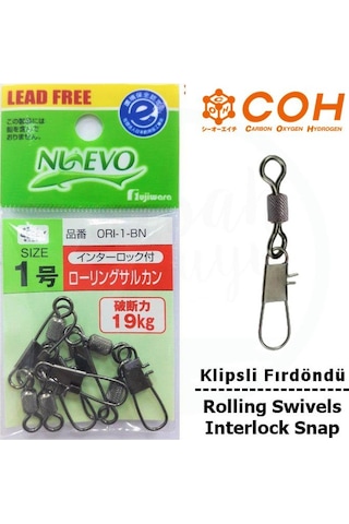 Coh Klipsli Fırdöndü 1 19Kg (Interlock Snap)