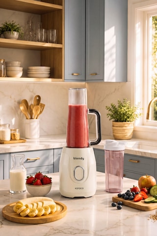 Karaca Blendy Personal Kişisel Kulplu Smoothie Blender Çift Hazneli Starlight