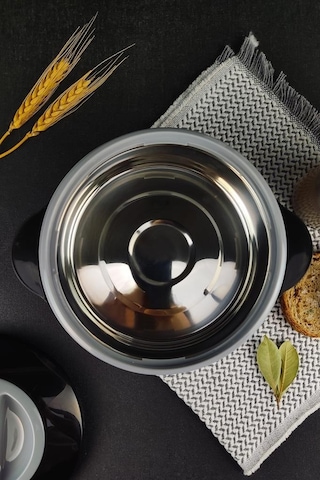 Digithome Ckr3149 Paslanmaz Çelik Hazneli Yemek Termosu 1000 ML Siyah