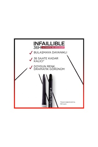 L'Oreal Paris Infaillable Automatic Jel Göz Kalemi Yoğun Siyah