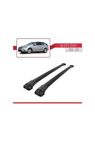 Kia Ceed Sportswagon 2009-2012 Arası İle Uyumlu Ace-1 Ara Atkı Tavan Barı Siyah