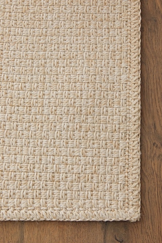 Ocean Home Textile Yıkanabilir Jüt Görünümlü Krem Renk Hasır Desenli Halı Kilim 200 X 290 Cm Krem