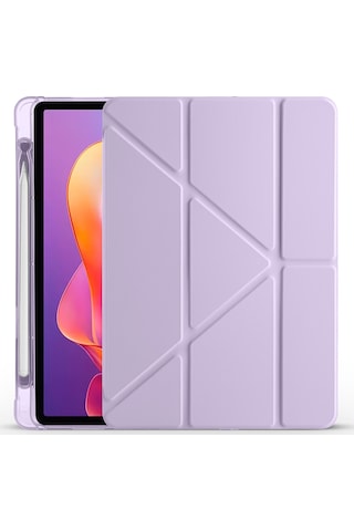 Xiaomi Redmi Pad 2 Kılıf Zore Tri Folding Kalem Bölmeli Standlı Kılıf Kapaklı Kılıf