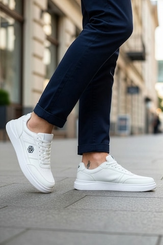 Daxtors D07003 Günlük Ortopedik Erkek Sneaker Spor Ayakkabı Beyaz