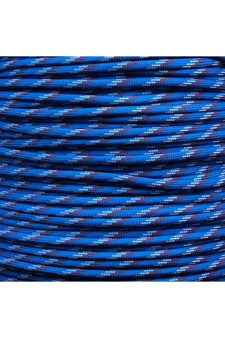Mg Ropes Paracord İp 4 Mm Mavi Beyaz Desenli No:64 10 Metre Çok Renkli