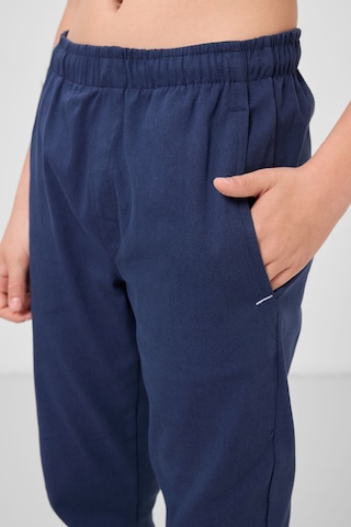 Tommy Life Lacivert Standart Fit Dokuma Hafif Esnek Chino Erkek Çocuk Pantolon - 11272 Lacivert