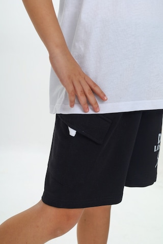 Toontoy Kids Toontoy Erkek Çocuk Smile Yazı Baskılı Şortlu Takım Beyaz
