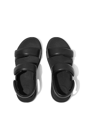 090 All Black Sandalet Kadın Iv9-090 Fitflop F-mode Go Adjustable Back-strap siyah