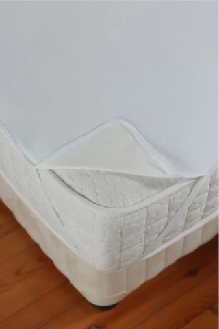 Divanev Battal Çift Kişilik 200x200 Cm Pamuk Kumaş Köşe Lastikli Alez Sıvı Geçirmez Pamuk Alez Beyaz