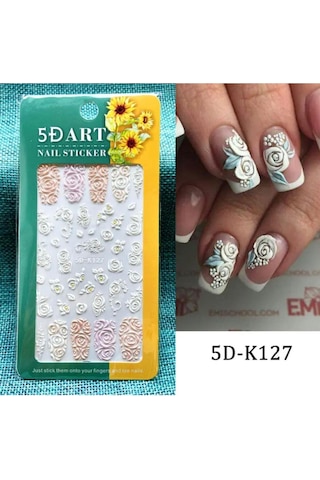 5d-k127 Kabartmalı Tırnak Stıcker