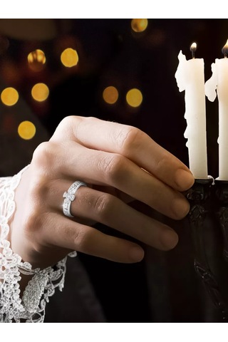 Zolotoj Merkurij Kadınlar İçin Ortodoks Yüzük Kurtarıp Kolla Gümüş 17415536 Gri