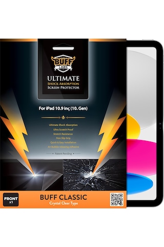 Buff Apple Uyumlu iPad  10. Nesil 10.9 İnç Flexi Nano Ekran Koruyucu